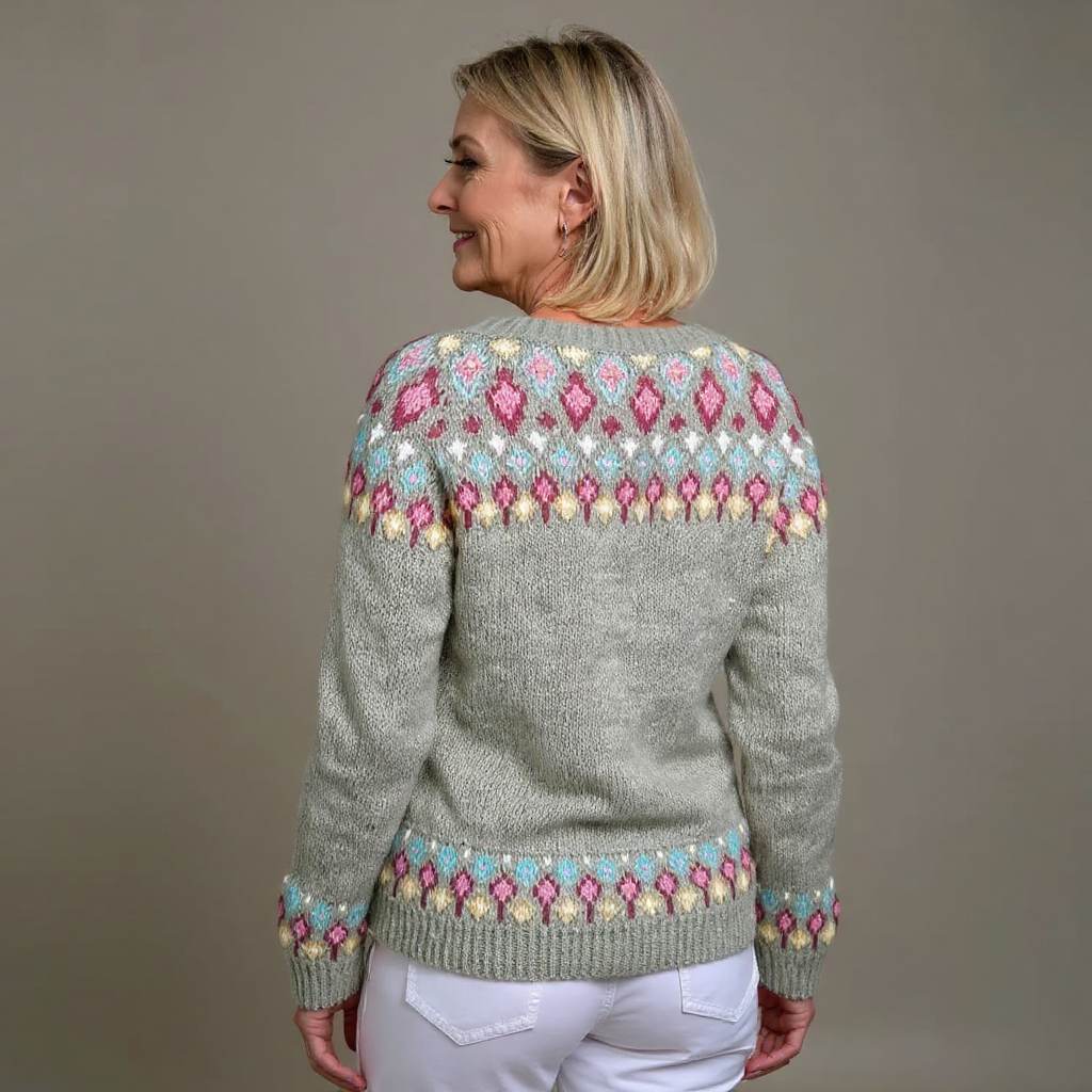 Lyla - retro Icelandic cardigan — view 3