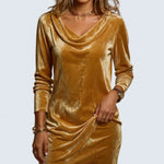 Mackenzie - loose fit velvet dress — view 1
