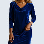 Mackenzie - loose fit velvet dress — view 3