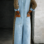 Mackenzie - One Piece Denim Shirt Overalls — view 3