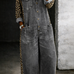 Mackenzie - One Piece Denim Shirt Overalls — view 7