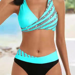 Mackenzie - Warm Tone Patterned Bikini — view 2