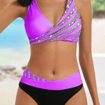 Mackenzie - Warm Tone Patterned Bikini — view 3