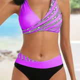 Mackenzie - Warm Tone Patterned Bikini — view 3