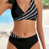 Mackenzie - Warm Tone Patterned Bikini — view 4