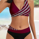 Mackenzie - Warm Tone Patterned Bikini — view 5