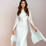 Macy - Long satin dress — view 2