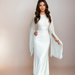 Macy - Long satin dress — view 3