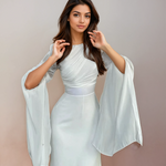 Macy - Long satin dress — view 4