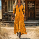 Macy - casual long sleeve dress with retro inspiration — view 1