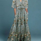 Madelyn - elegant floral maxi dress — view 2