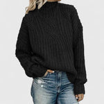 Madelyn - knit sweater with a sophisticated twisted pattern — view 2