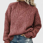 Madelyn - knit sweater with a sophisticated twisted pattern — view 3