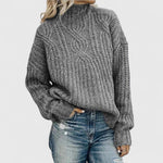 Madelyn - knit sweater with a sophisticated twisted pattern — view 4