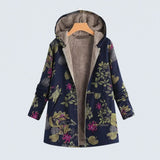 Madelyn - Floral Wool Coat — view 3