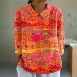 Maeve Vibrant Mosaic Blouse — view 1