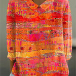 Maeve Vibrant Mosaic Blouse — view 2
