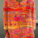 Maeve Vibrant Mosaic Blouse — view 2