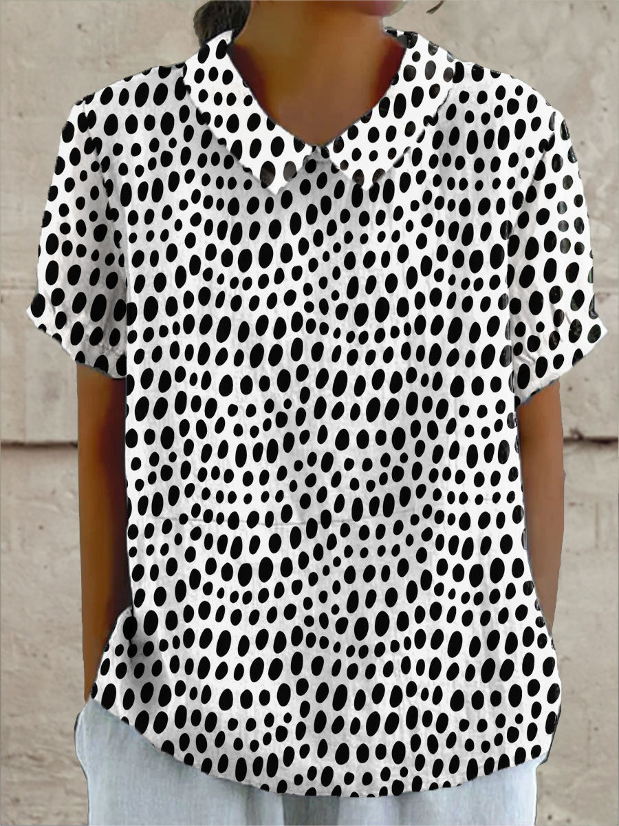Mallory - Polka Dot Print Blouse — view 2