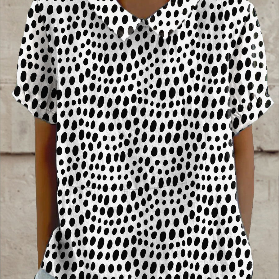 Mallory - Polka Dot Print Blouse — view 2