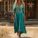Margaret - casual long sleeve dress with retro inspiration — view 1