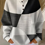 Margaret – Colourblock Textured Knit Sweater — view 1