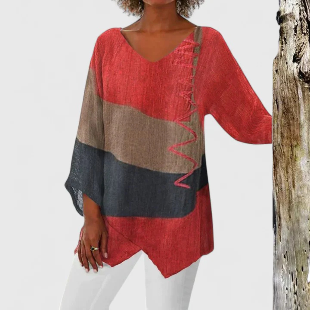 Maria - sophisticated V-neck tunic — view 1