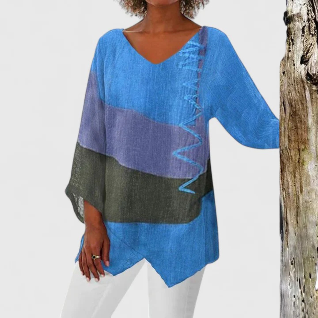 Maria - sophisticated V-neck tunic — view 3