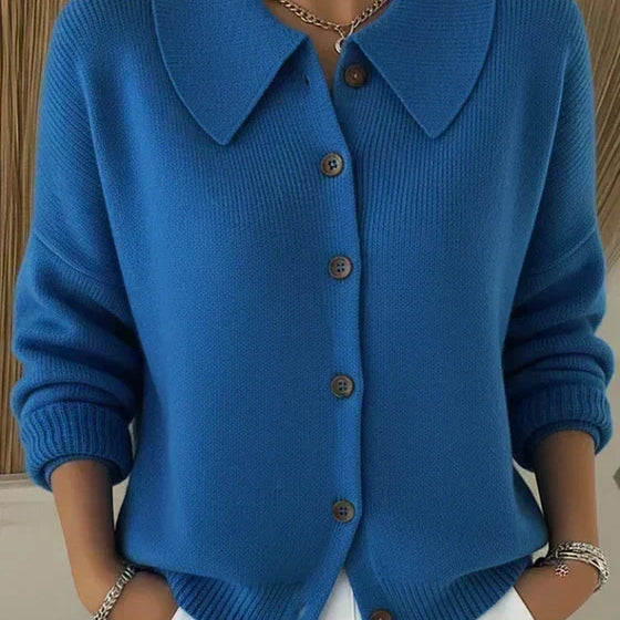 Marilyn - Collar Button Front Cardigan — view 1