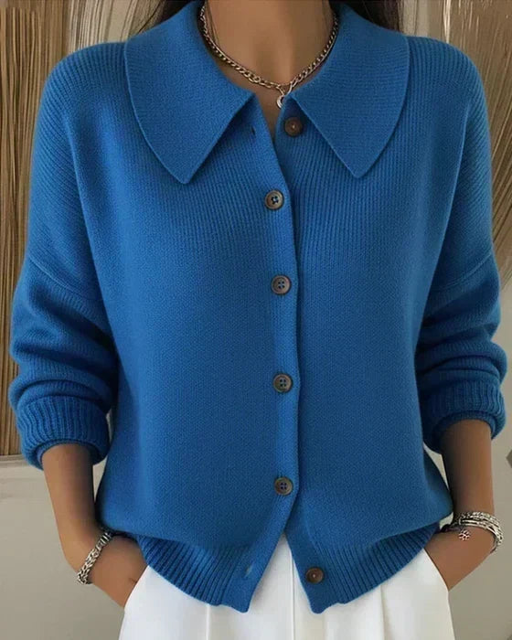 Marilyn - Collar Button Front Cardigan — view 1