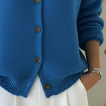 Marilyn - Collar Button Front Cardigan — view 2