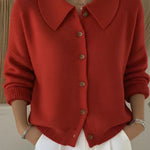 Marilyn - Collar Button Front Cardigan — view 3