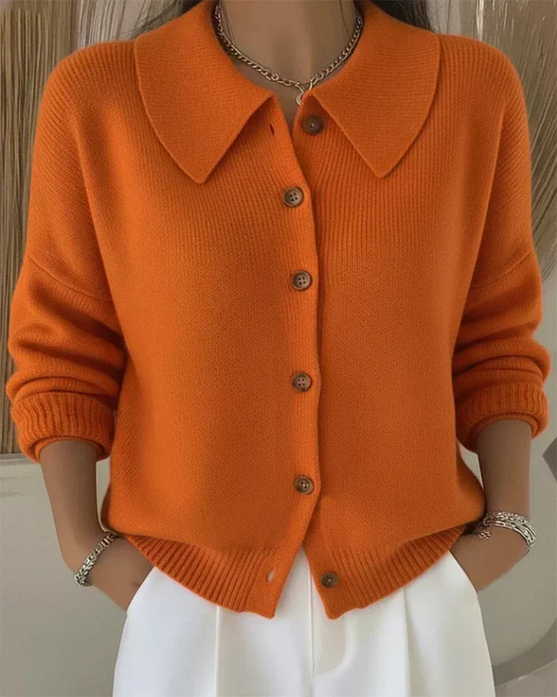 Marilyn - Collar Button Front Cardigan — view 5