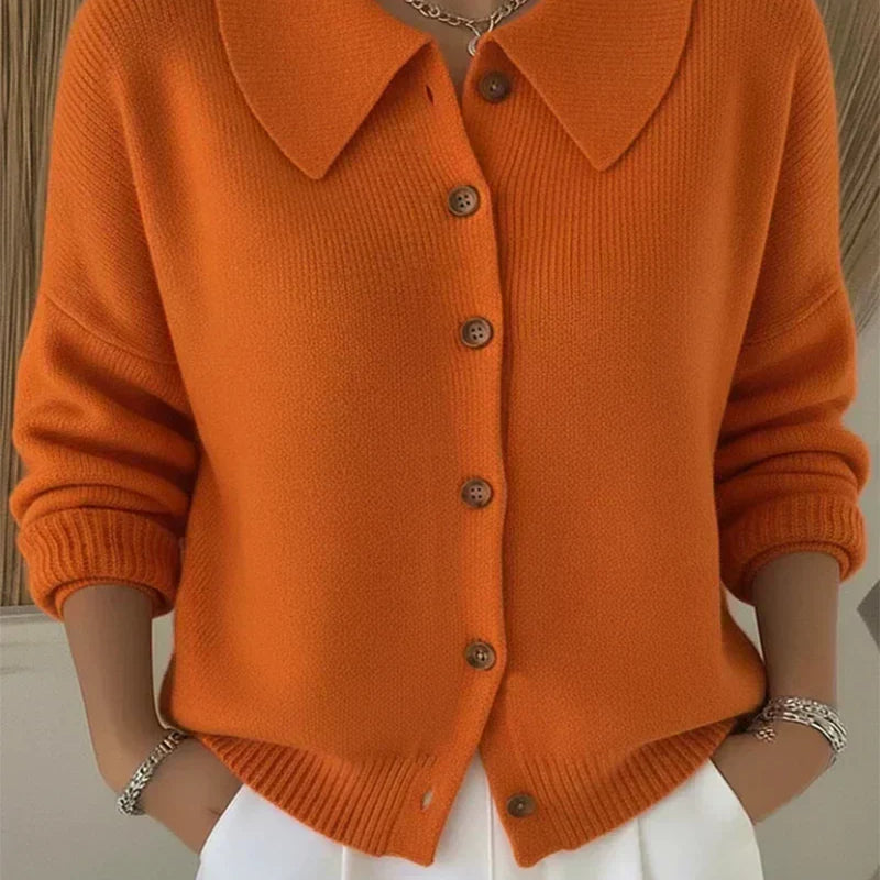Marilyn - Collar Button Front Cardigan — view 5