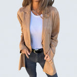 Marley - long suede look coat — view 1