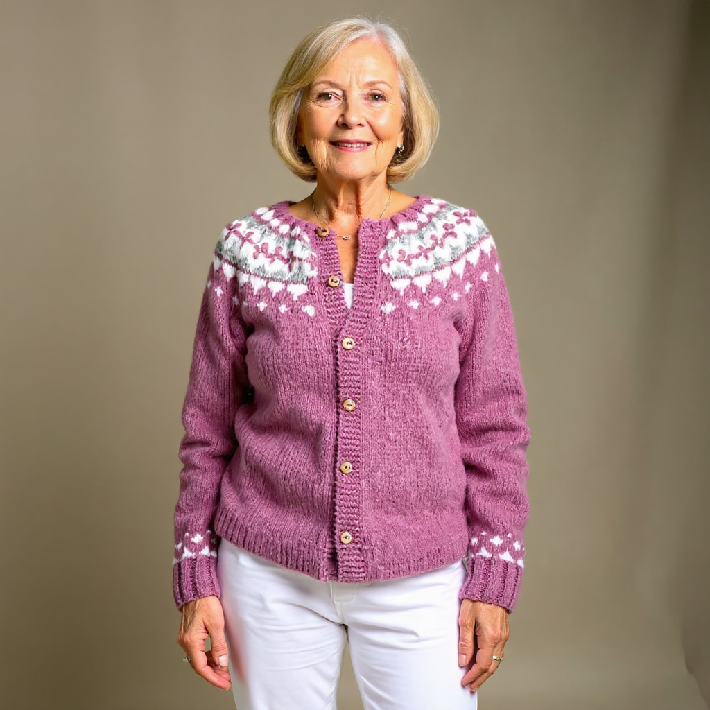 Marley - retro Icelandic cardigan — view 1