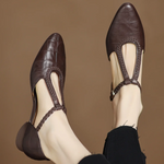 Mary Jane leather shoes — view 1