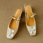 Mathilde - elegant women's shoes with floral decoration — view 7