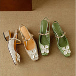Mathilde - elegant women's shoes with floral decoration — view 10