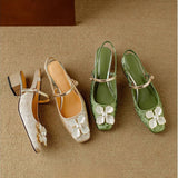 Mathilde - elegant women's shoes with floral decoration — view 10