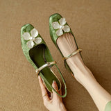 Mathilde - elegant women's shoes with floral decoration — view 11