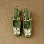 Mathilde - elegant women's shoes with floral decoration — view 14
