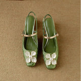 Mathilde - elegant women's shoes with floral decoration — view 14