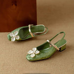 Mathilde - elegant women's shoes with floral decoration — view 15