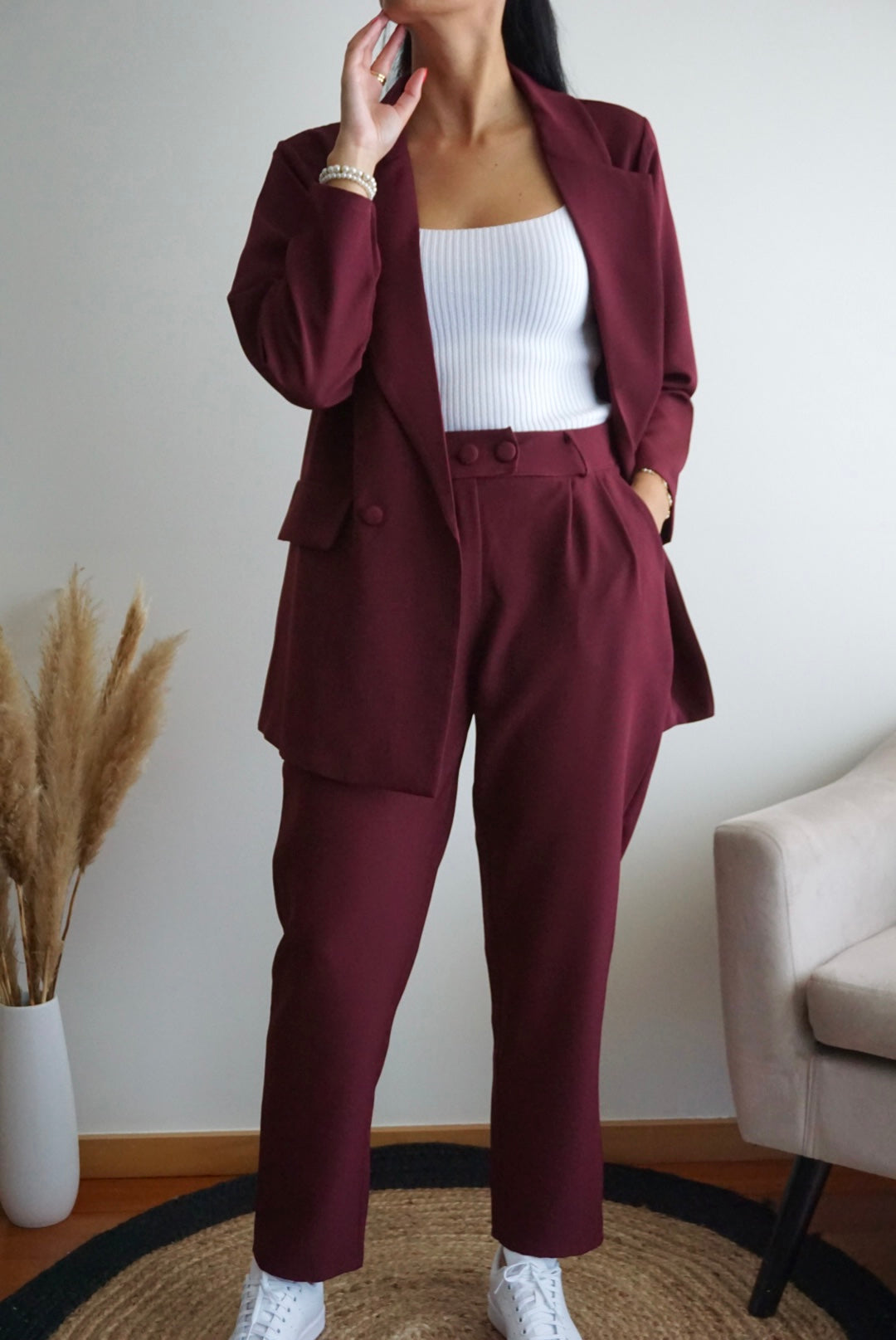 Maya - burgundy set — view 2