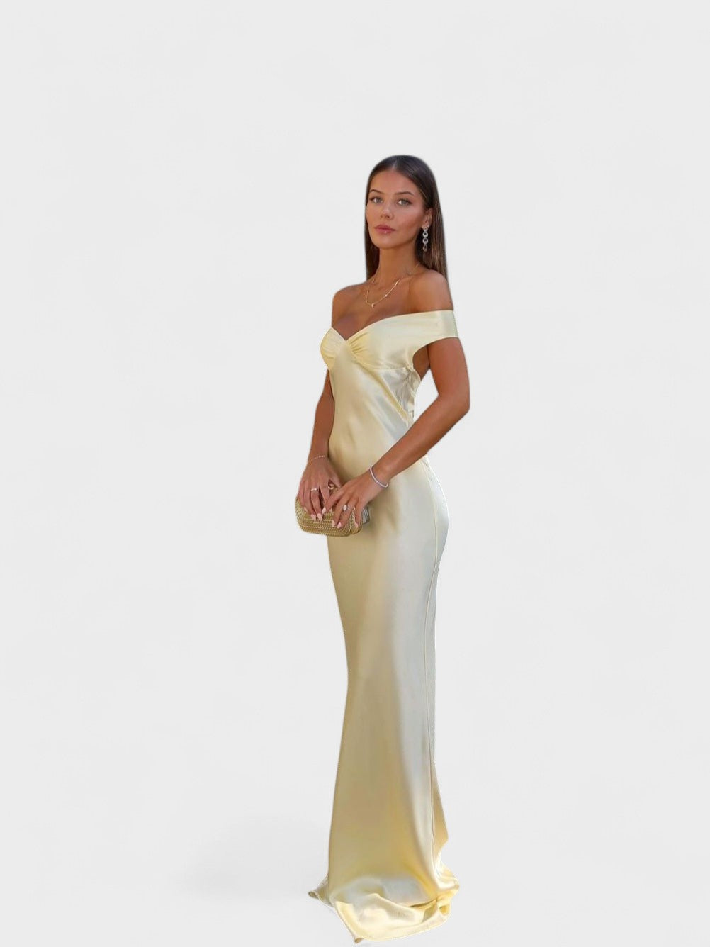 Megan - Satin Maxi Dress — view 1