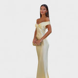 Megan - Satin Maxi Dress — view 1