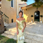Megan - Satin Maxi Dress — view 4