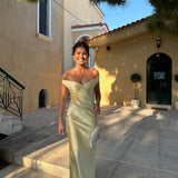 Megan - Satin Maxi Dress — view 5