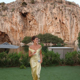 Megan - Satin Maxi Dress — view 6